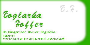 boglarka hoffer business card
