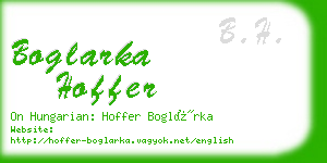 boglarka hoffer business card